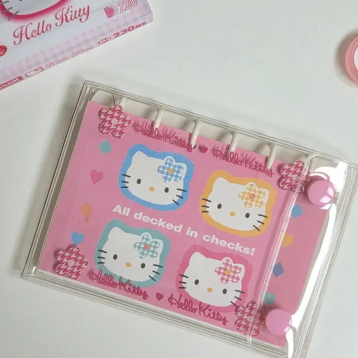[BUNJANG] Classic Hello Kitty Diary Stickers &amp; Address Book Set / 고전키티 키티 다이어리 스티커 카오하나 다이어리 주소록