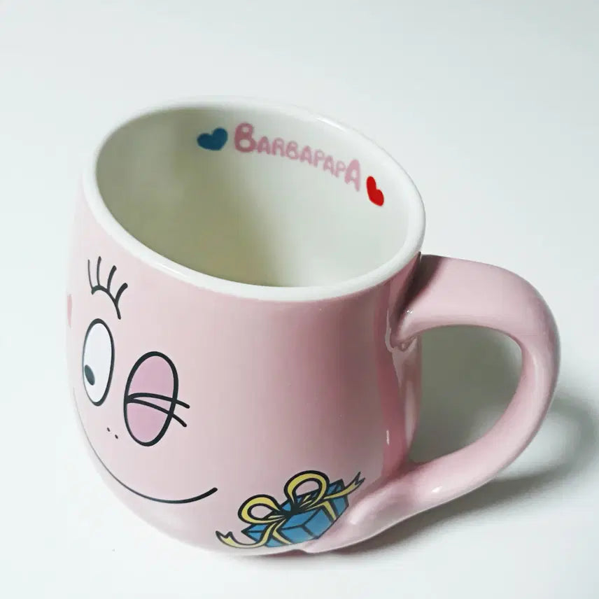 [BUNJANG] Barbapapa Family Pink Mug Cup / 바바파파 패밀리 핑크 머그컵