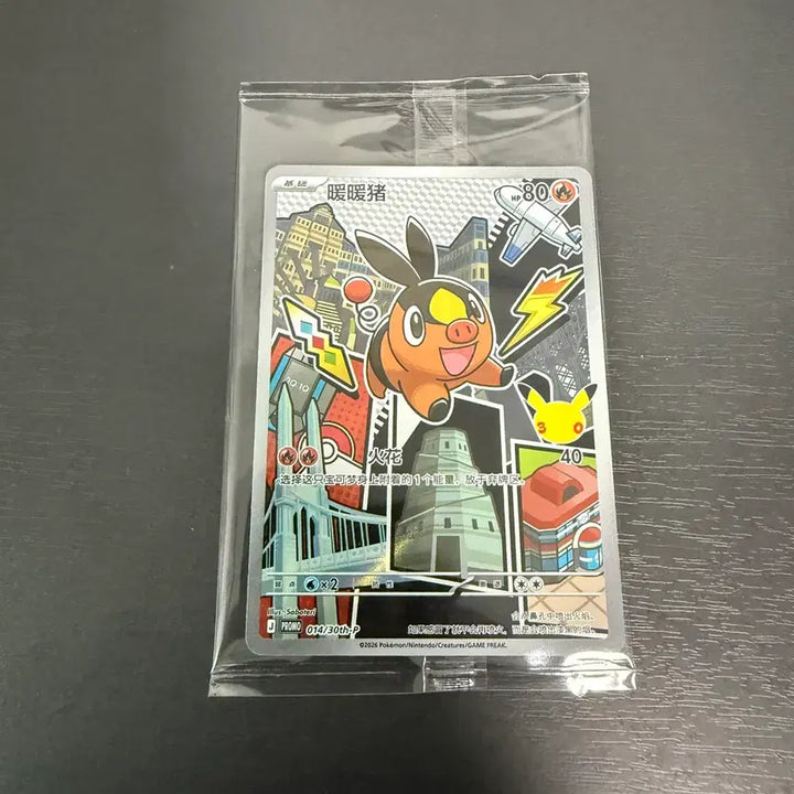 [BUNJANG] Pokemon 30th Anniversary First Partner Tepig (Tuck-ee) Magnet Stand Case &amp; Sealed Promo Set / (미개봉) 포켓몬스터 30주년 중판 퍼스트파트너 뚜꾸리