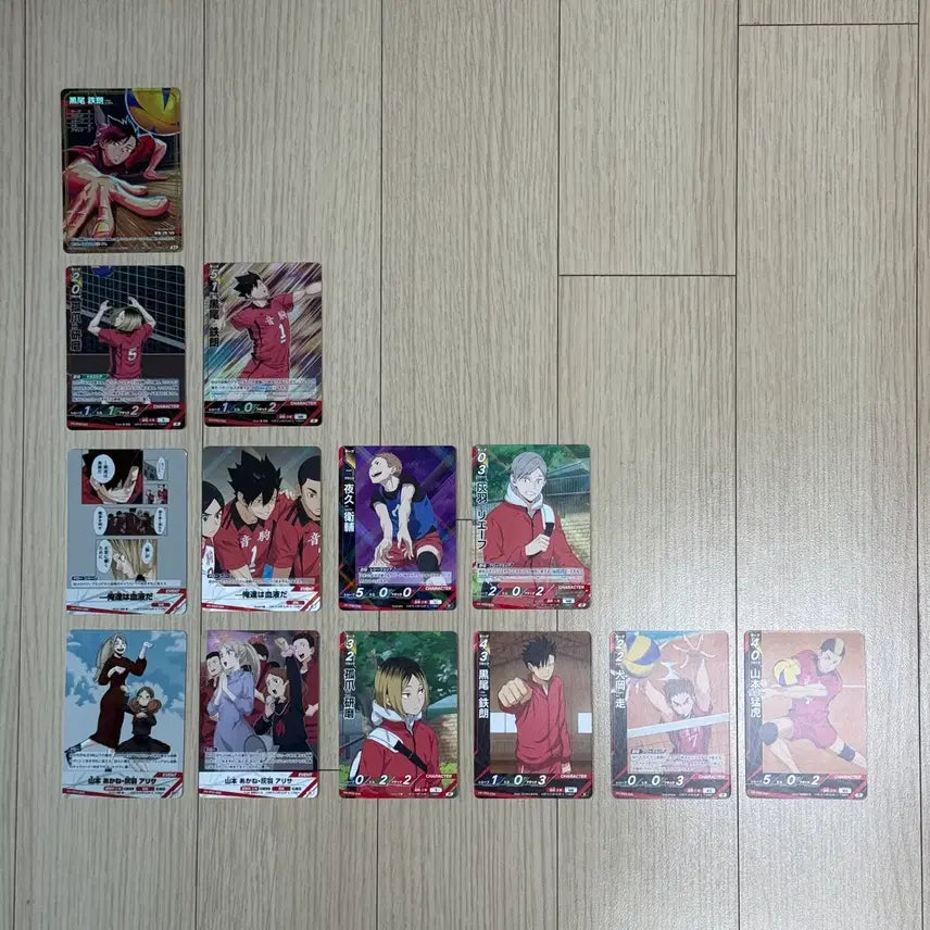 [BUNJANG] Haikyuu!! Karasuno High Nekoma Break Vol. 3 Card Bundle / (가격 인하)하이큐 바보카 break 3탄 네코마 일괄