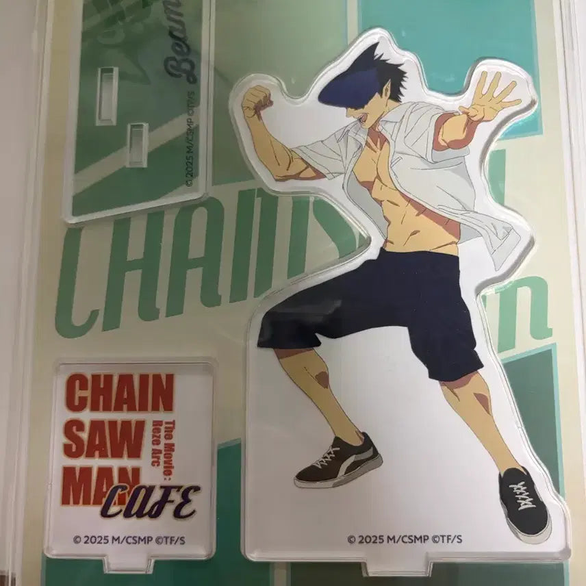 [BUNJANG] Chainsaw Man Beam Cafe Acrylic Stand (Opened) / 체인소맨 빔 카페 아크릴스탠드 개봉품