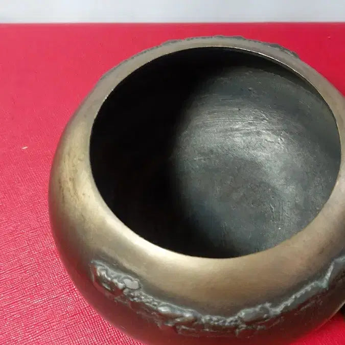 [BUNJANG] Antique Copper Chamber Pot with Dragon Motif / 동 가마요강