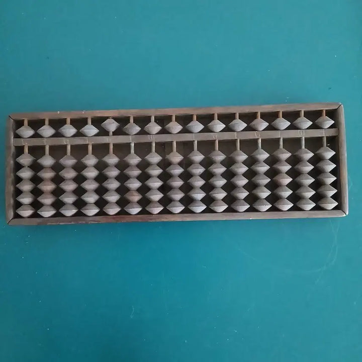 [BUNJANG] 17-Digit Wooden Abacus Antique / 주판 17자리 나무 주판