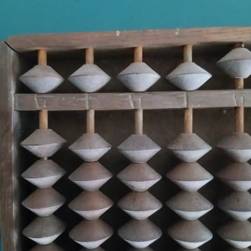 [BUNJANG] 17-Digit Wooden Abacus Antique / 주판 17자리 나무 주판