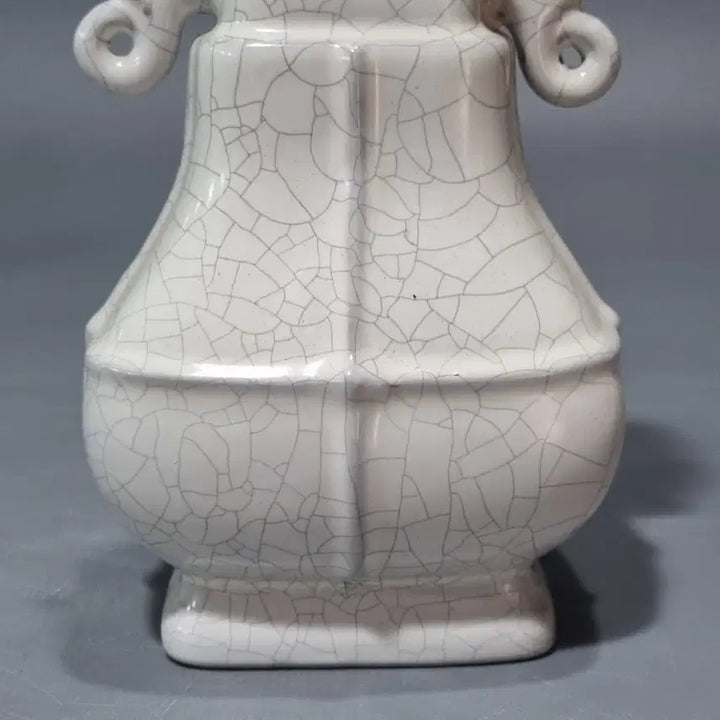 [BUNJANG] Song Huizong Imperial Kiln Dragon Handles Vase / 송휘종어용 관요 양이병. 고17.7