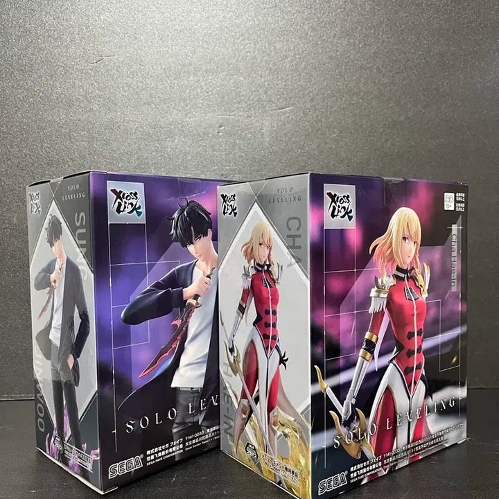 [BUNJANG] Solo Leveling Sung Jin-Woo &amp; Cha Hae-In X-ROSSE Figure Set (Sealed) / 미개봉 나혼자만레벨업 성진우 피규어 차해인 피규어 엑스로스 피규어