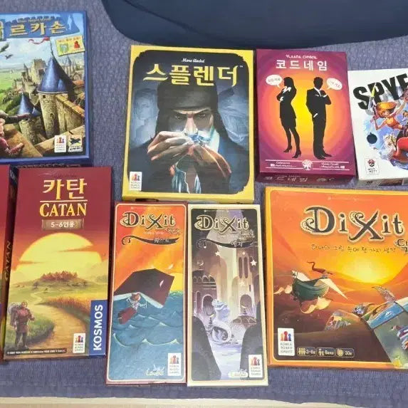 [BUNJANG] Board Game Bundle Set (Catan, Deception, Splendor, etc.) with Expansions / 보드게임 9종 세트 (카탄, 디시트, 스플렌더 등) 확장판포함.