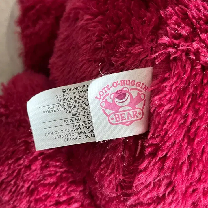 [BUNJANG] Thinkway Lotso Bear Plush Toy / 토이스토리 씽크웨이 랏소 베어 인형