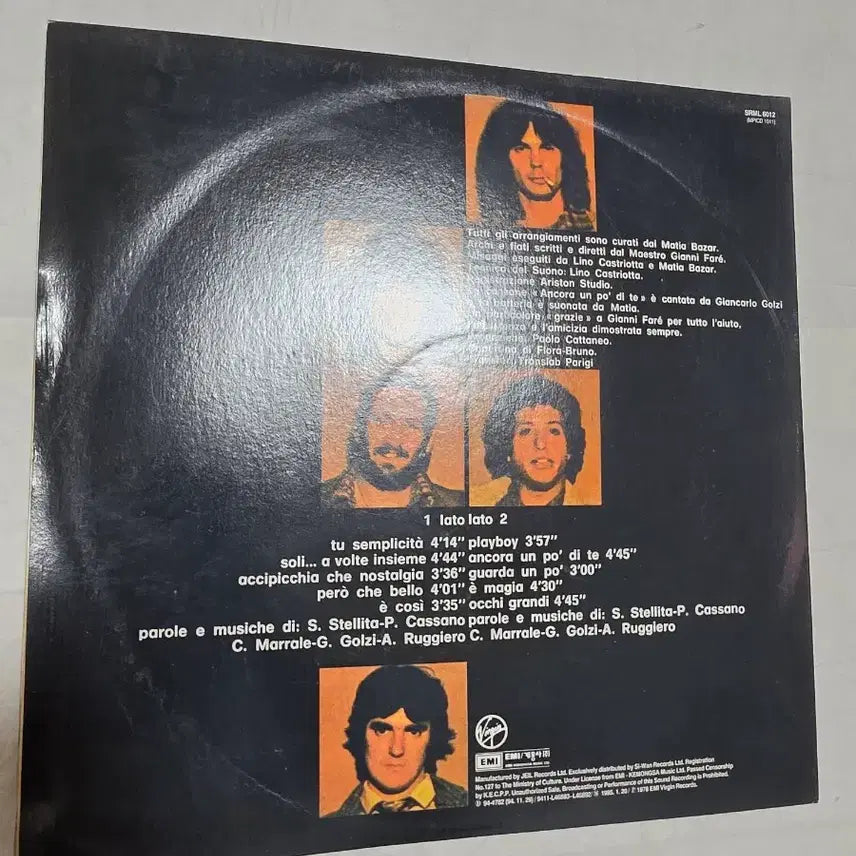 [BUNJANG] Matias Bazar Semplicita LP Art Rock Ciwan Records / 마티아 바자르 Semplicita LP 아트락 시완 레코드