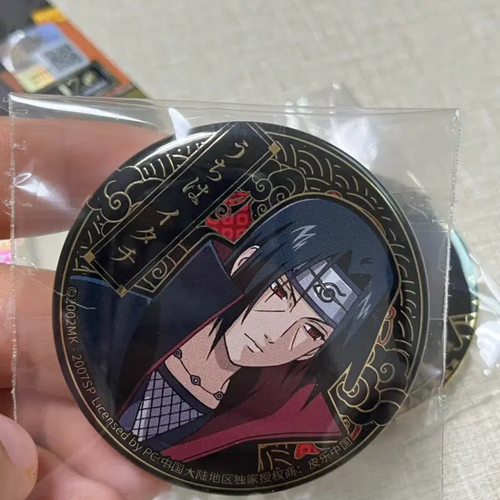 [BUNJANG] Naruto Shippuden Random Gold Trimmed Can Badge Bundle Set / (일괄) 나루토 질풍전 랜덤 금장 캔뱃지