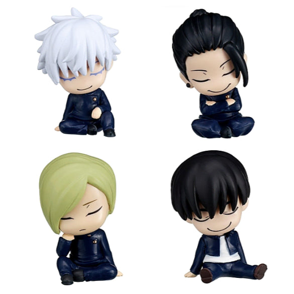 [BUNJANG] Jujutsu Kaisen Shoulder Perching Figure Gacha Set of 4 / (일본정품) 주술회전 어깨쿵 피규어 가챠 4종 세트
