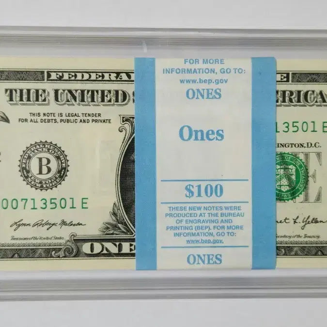 [BUNJANG] USA 2021 $1 "007 Point" Banknote Bundle / 미국 2021년 1달러, 007포인트 다발 {지폐}