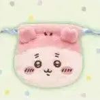 [BUNJANG] Chiikawa Drawstring Pouch - Crab Face Design / 치이카와 복조리 얼굴 파우치 카니