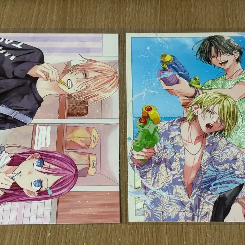 [BUNJANG] Miyuki Mitsubachi "Spring Storm and Monster" &amp; "Cat and Wolf" Postcard Bundle Set / 순정만화 미츠바키 미유키 봄의폭풍과몬스터 길고양이와 늑대 엽서 일괄 판매