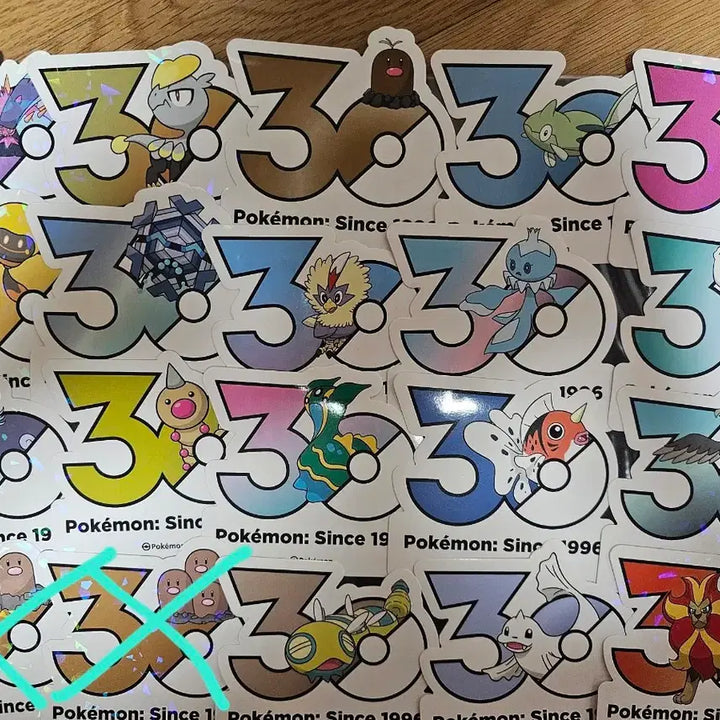 [BUNJANG] Pokemon 30th Anniversary Stickers / 포켓몬 30주년 스티커