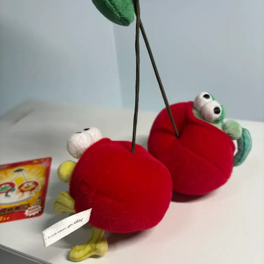 [BUNJANG] SpongeBob Cherry Citizen Keychain Doll / 스폰지밥 체리 시민 키링 인형