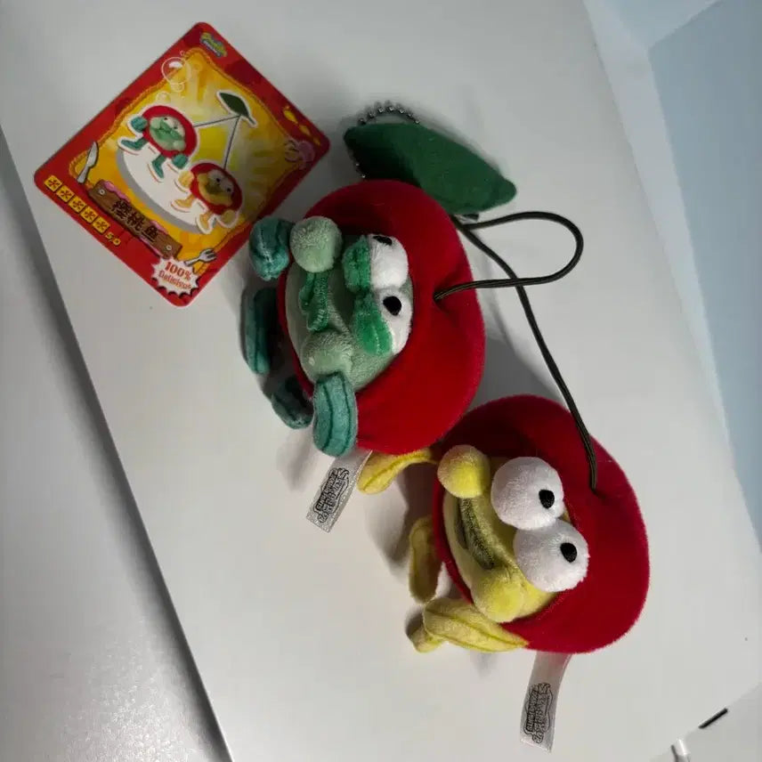 [BUNJANG] SpongeBob Cherry Citizen Keychain Doll / 스폰지밥 체리 시민 키링 인형