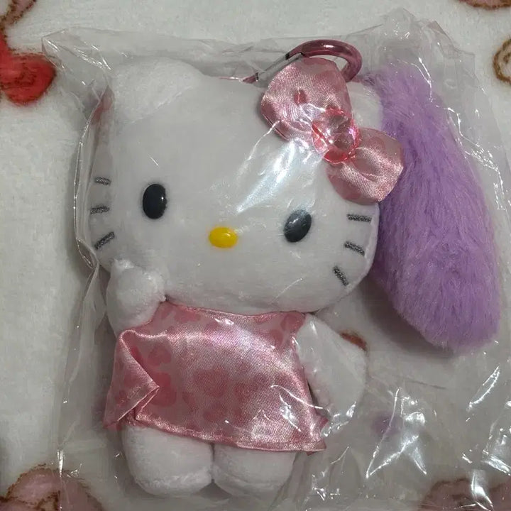 [BUNJANG] Sanrio Hello Kitty Gogo Gal Pink Leopard Tail Mascot / 정품) 산리오 헬로키티 고고갸루 핑크호피 꼬리 마스코트