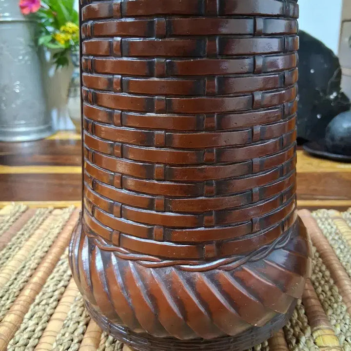 [BUNJANG] Hwado (Gado) Rosewood Ikebana Vase with Lacquer Finish / 화도(가도) 주석에 옻칠마감  다화꽂이(이케바나)