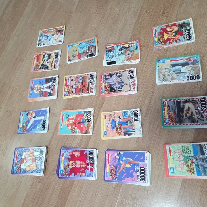 [BUNJANG] 1992 Street Fighter II Classic Cards (A-Grade+) / 92년 스트리트파이터2 고전카드 a급이상