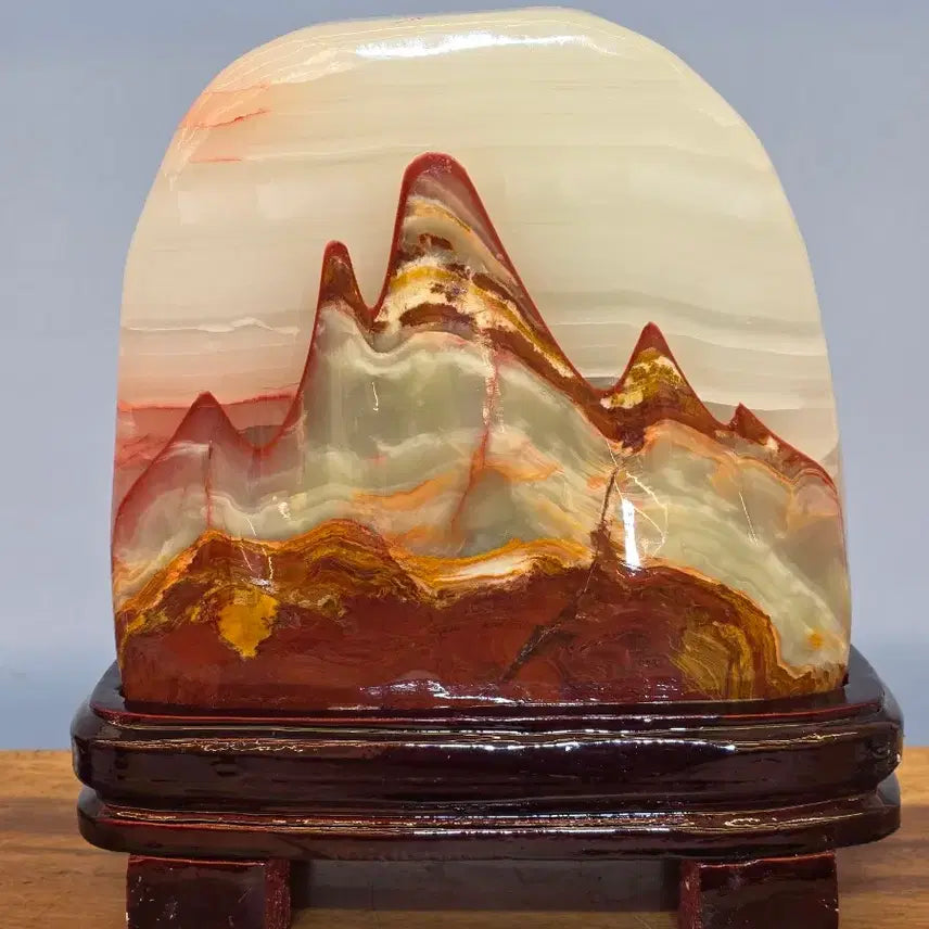 [BUNJANG] Sancheong Jade Stone Sculpture / 26070201 산수경 옥 가공 수석 팝니다