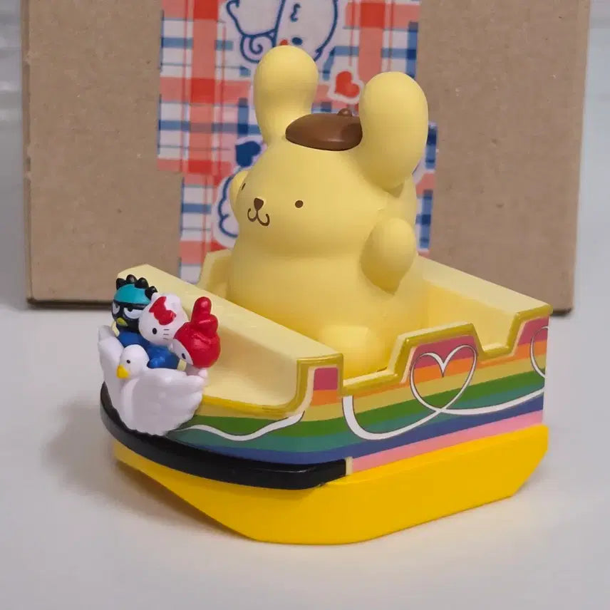 [BUNJANG] Sanrio Puroland Pom Pom Purin Pompou Boat Gacha Figure / 산리오 퓨로랜드 폼폼푸린 폼푸 보트 피규어 가챠