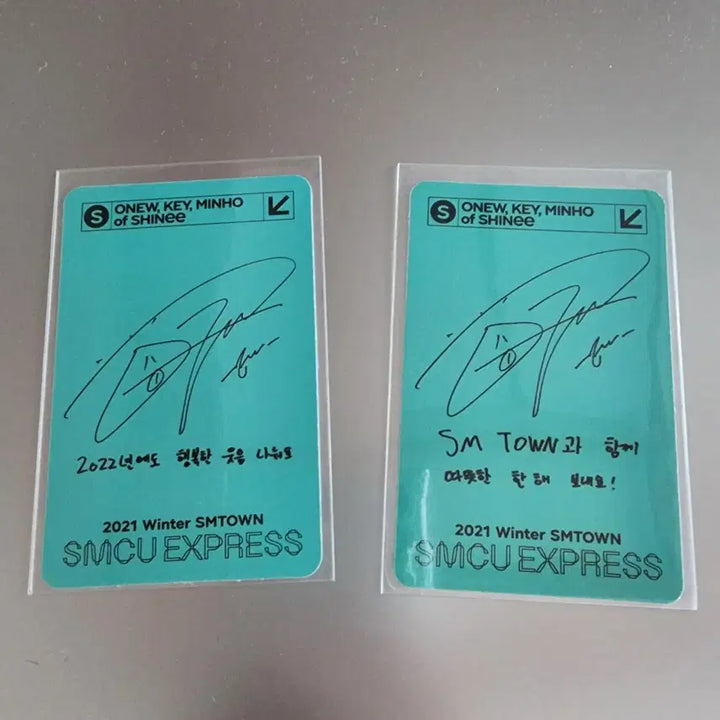[BUNJANG] SHINee Onew SMCU 2021 Photocard Set (2 types) / 샤이니 온유 SMCU2021 포카 2종