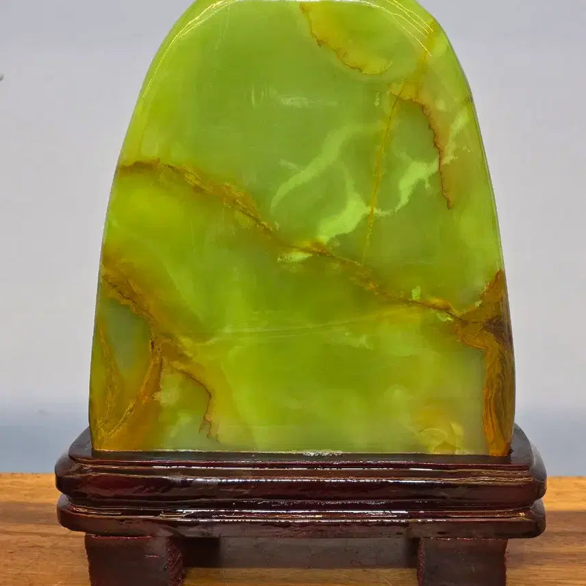 [BUNJANG] Beautiful Landscape Stone - Jade Processed Scholar Rock / 26070204 산맥이 아름다운 산수경 옥 가공 수석 팝니다