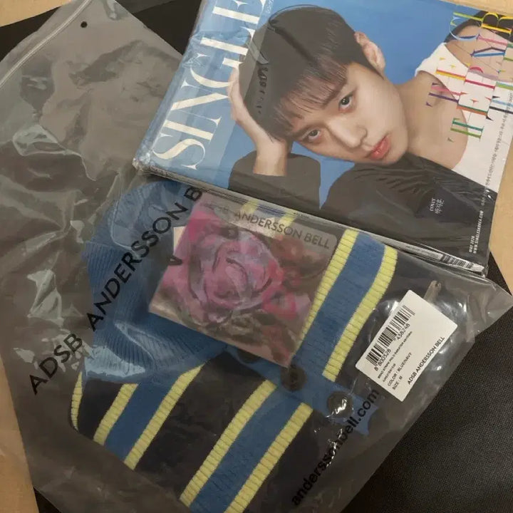 [BUNJANG] ANDERSON BELL BRAD STRIPE POLO SWEAT (Size M) / 박지훈 팬미팅 같은자리 상의 손민수템 : 앤더슨벨