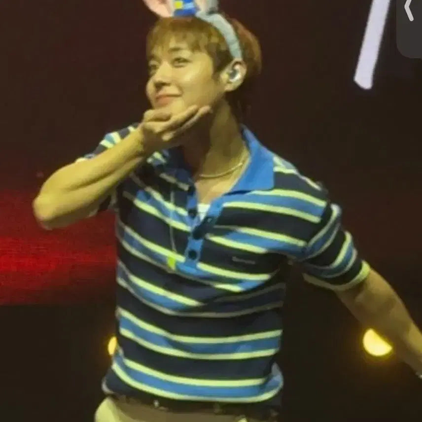 [BUNJANG] ANDERSON BELL BRAD STRIPE POLO SWEAT (Size M) / 박지훈 팬미팅 같은자리 상의 손민수템 : 앤더슨벨