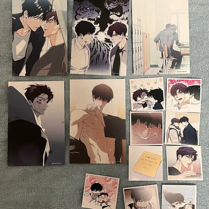 [BUNJANG] Bishoujo x Bishoujo Special Edition Postcard Set and Sticker Set Bundle / 호호상박 비온엑스 특전 엽서5장 스티커 9장 일괄