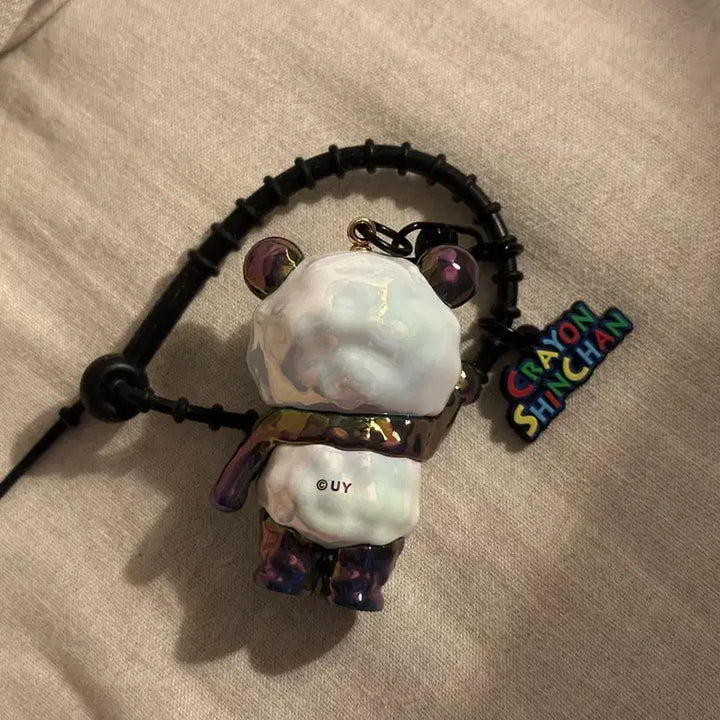 [BUNJANG] Crayon Shin-chan Hologram Figure Keychain Gacha Panda / 짱구 홀로그램 피규어 키링 가챠 팬더