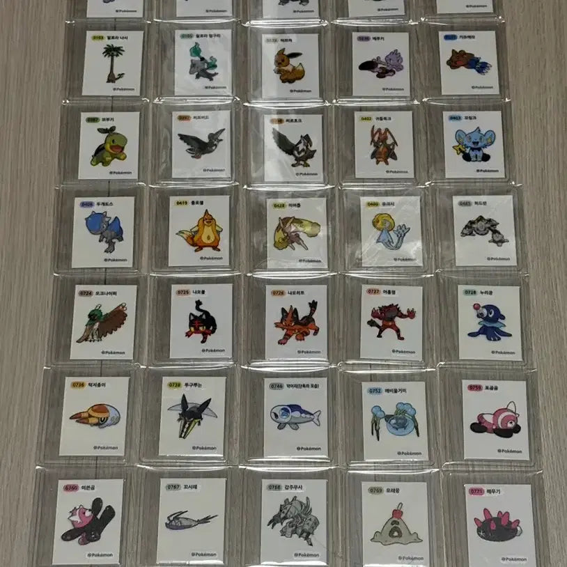 [BUNJANG] Pokemon Stickers Season 4 (45 Types) / 포켓몬 띠부씰 시즌 4 45종