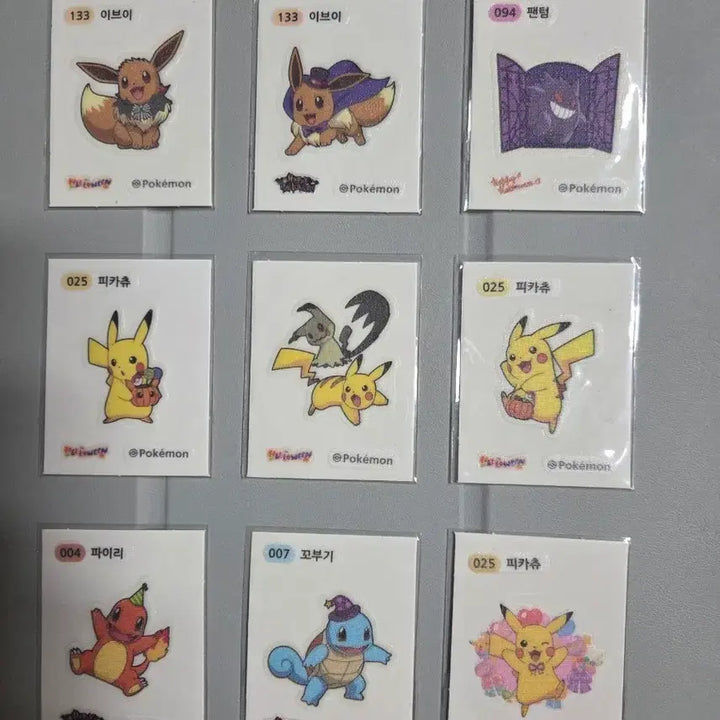 [BUNJANG] Pokemon Halloween Lovely Sticker Set / 포켓몬 할로윈 러블리 띠부씰