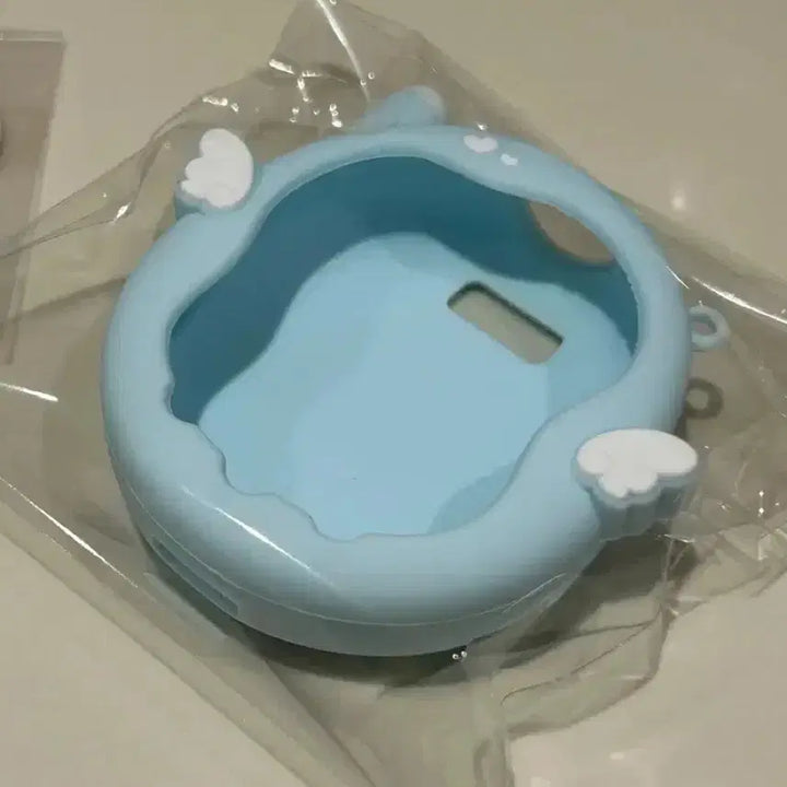 [BUNJANG] Tamagotchi Uni Angel Wing Case Set Blue with Strap / [새상품 일괄] 다마고치 유니 케이스 엔젤윙 블루 천사 군번줄 포함