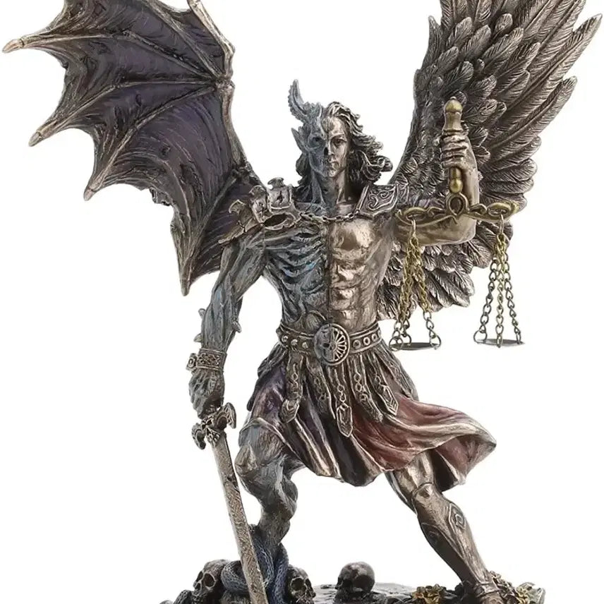 [BUNJANG] Veronese Design Nephilim Angel &amp; Demon Bronze Sculpture / 천사&amp;악마 네피림 브론즈(청동) 조각상
