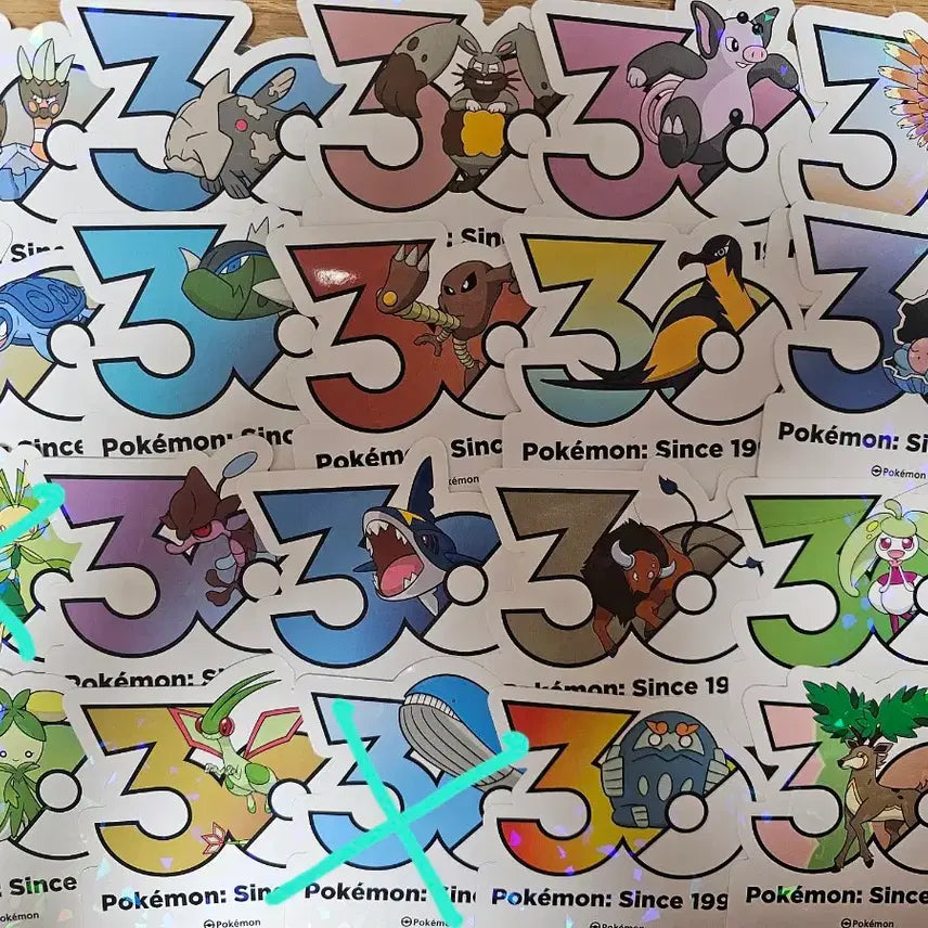 [BUNJANG] Pokemon 30th Anniversary Sticker Set / 포켓몬 30주년 스티커