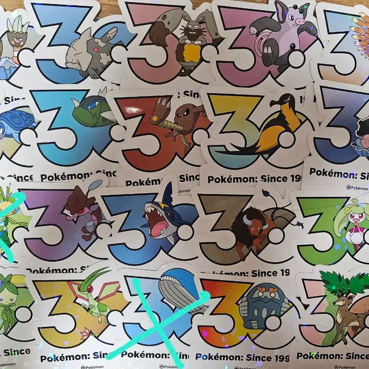 [BUNJANG] Pokemon 30th Anniversary Sticker Set / 포켓몬 30주년 스티커