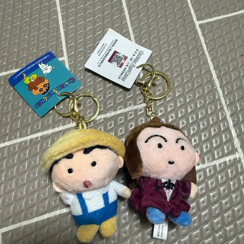 [BUNJANG] Crayon Shin-chan Nodding Doll Keychain (Shin-chan &amp; Suji) / 짱구는 못말려 짱구, 유리 콩눈 인형 택O
