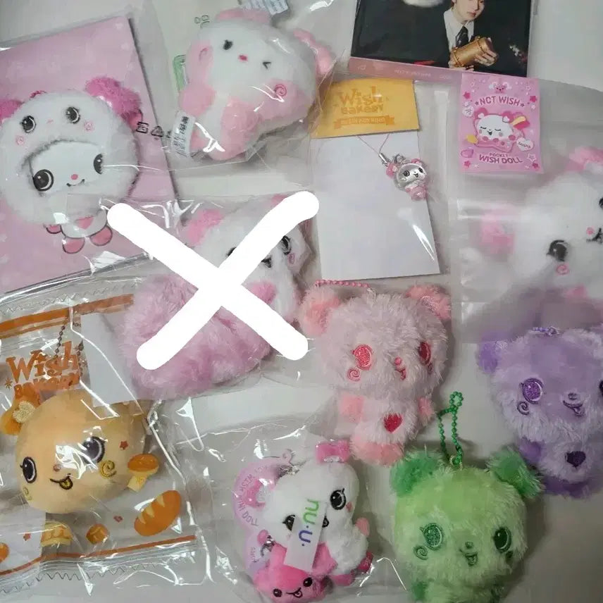 [BUNJANG] NCT WISH Wish Sakuya Pangie MD Wish Doll Scrunchie Mini Doll Pocket Doll Bundle Set / 엔시티위시 위시 사쿠야 팡이 엠디 위시돌 스크런치 미니돌 포켓돌 일괄