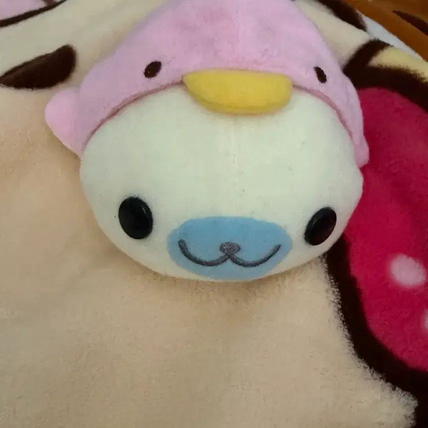 [BUNJANG] Sanrio Kuromi Pink Duck Mascot Plush / 고전 산엑스 핑크오리 시로고마 마스코트 누이 인형