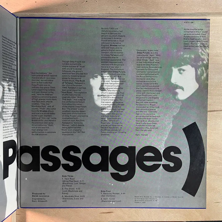 [BUNJANG] Deep Purple Purple Passages 1974 Japanese First Press 2LP / Deep Purple Purple Passages 일본 초반 1974년