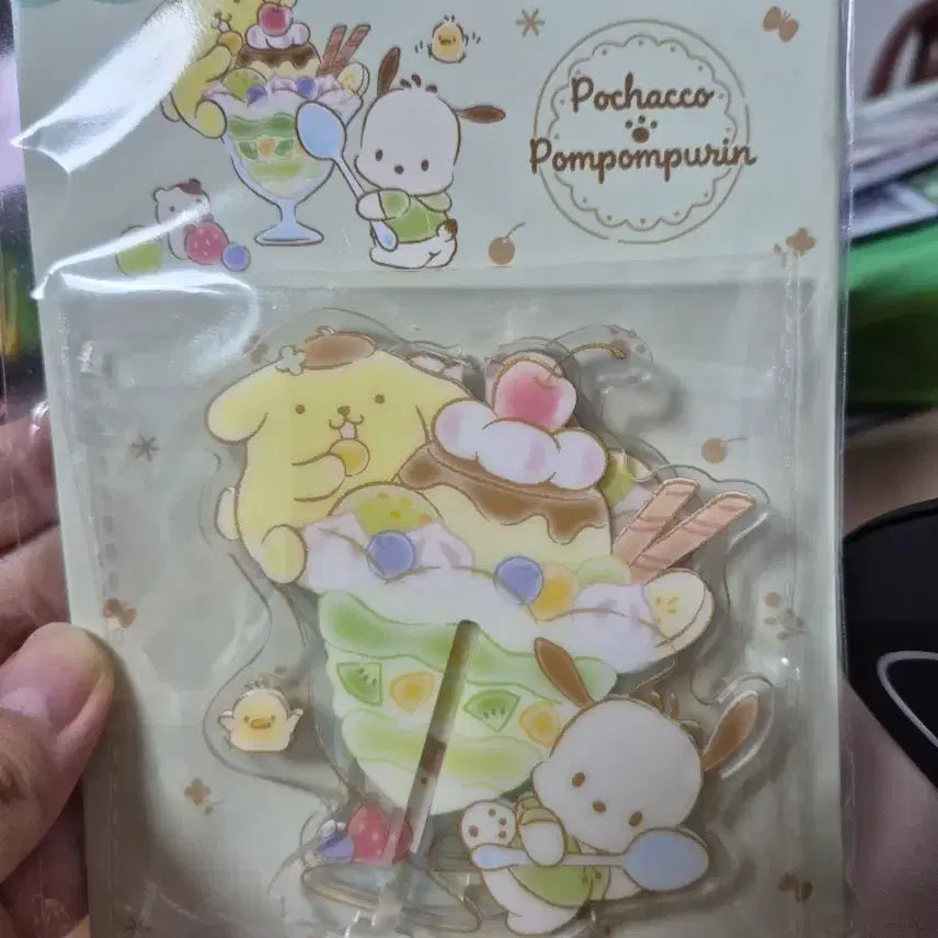 [BUNJANG] Sanrio Pompompurin &amp; Pochacco Acrylic Stand Set / 폼폼푸린, 포차코 아크릴 스탠드
