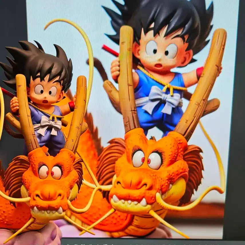 [BUNJANG] Tenka Studio Son Goku &amp; Dragon Resin (Sealed) / 드래곤볼 레진) Tenka studio 손오공 레진(미개봉)