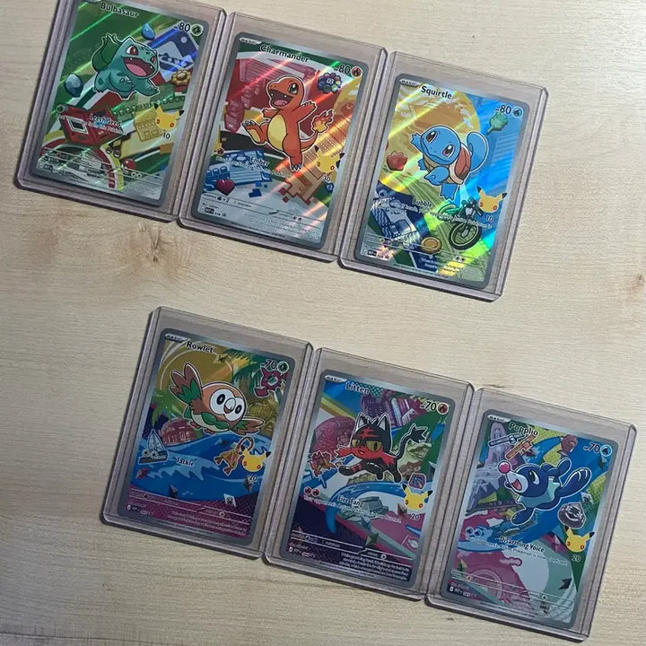 [BUNJANG] Pokemon 30th Anniversary North American Edition First Partner 1st &amp; 7th Gen Cards / 북미판 30주년 퍼스트 파트너 1세대 / 7세대