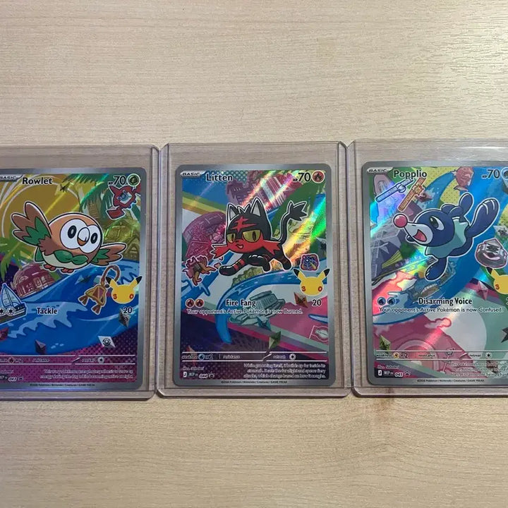 [BUNJANG] Pokemon 30th Anniversary North American Edition First Partner 1st &amp; 7th Gen Cards / 북미판 30주년 퍼스트 파트너 1세대 / 7세대