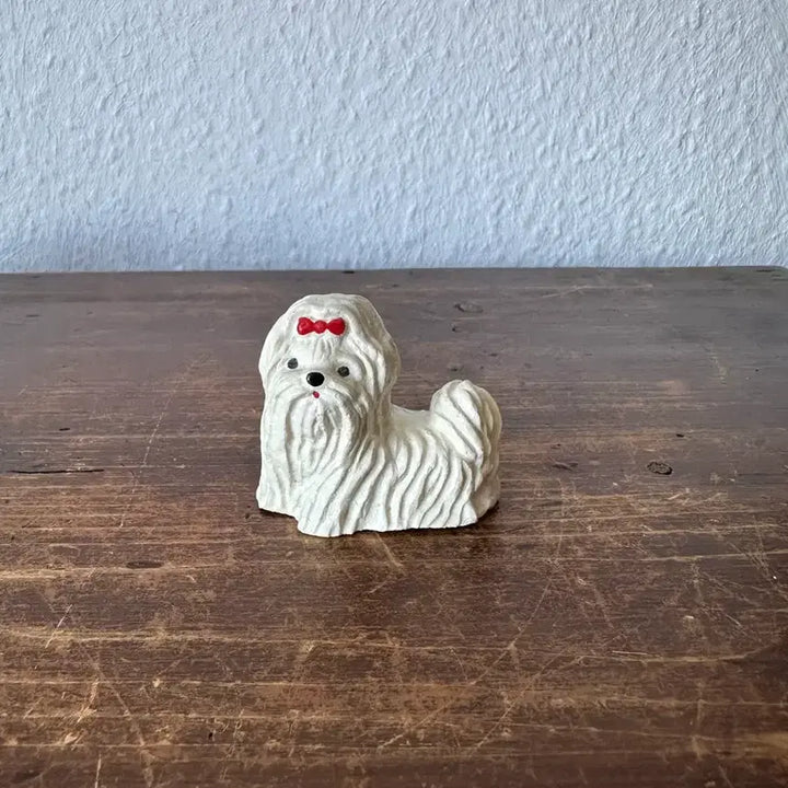 [BUNJANG] German Vintage "Mongle Mongle" Maltese Figurine / 독일)빈티지 몽글몽글 말티즈