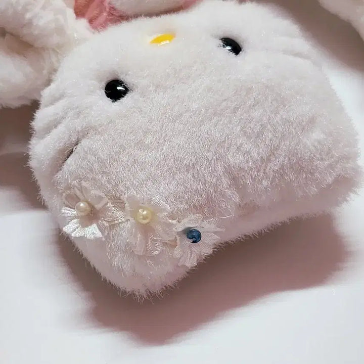 [BUNJANG] Sanrio Swan Kitty Plush Strap 1999 Vintage / 택포) 고전 빈티지 1999년 산리오 백조 스완 키티 인형 스트랩