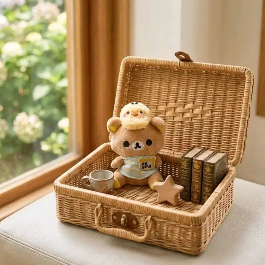 [BUNJANG] Rilakkuma Chick Outfit Plush Keyring / 점장 리락쿠마 인형 키링 판매