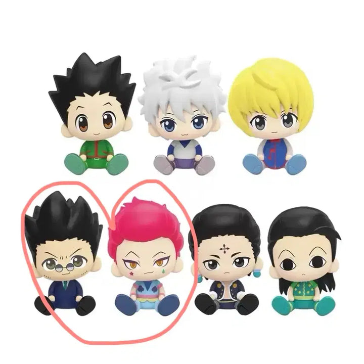 [BUNJANG] Hunter x Hunter Hisoka, Leorio Figure (Opened, New) / 헌터X헌터 눌셋 피규어 히소카,레오리오 (개봉된 새상품)